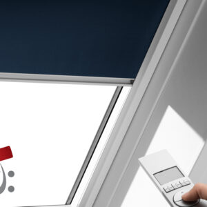 Elektro Verdunkelungsrollo in dunkelblau