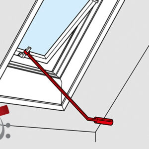 Velux Bedienstange 120 cm ZCZ 112 für Klapp-Schwing-Fenster