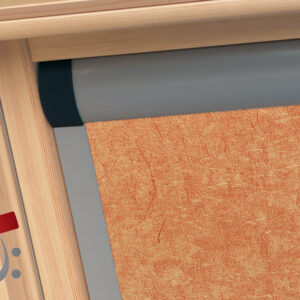 Roto Verdunkelungsrollo ZRVM Orange Alu Schiene
